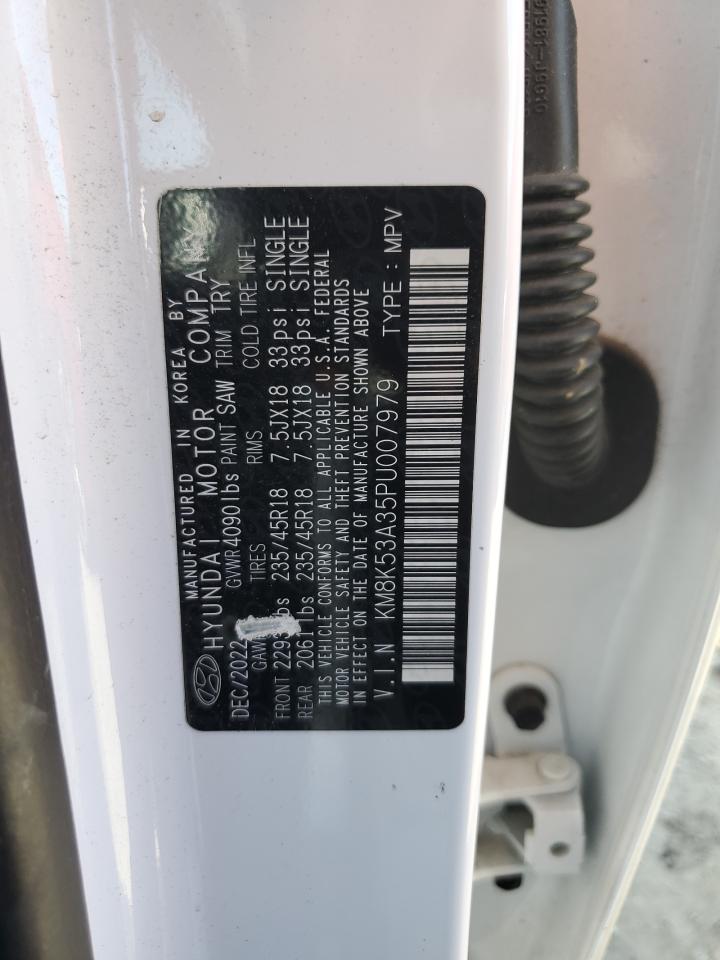 2023 Hyundai Kona VIN KM8K53A35PU007979 Copart auction photo, front end damage thumbnail 16