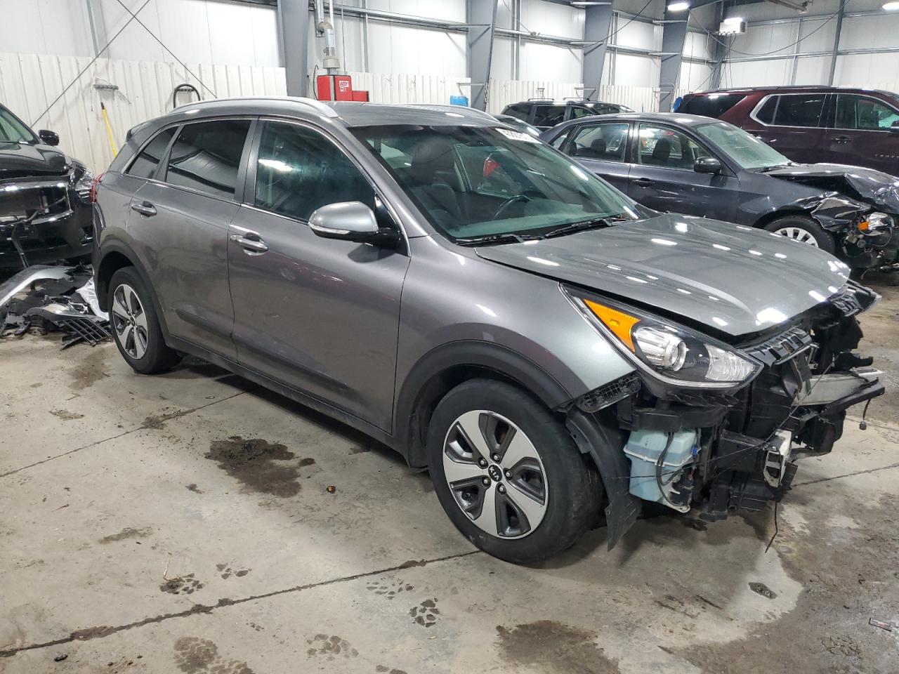 2018 KIA Niro VIN KNDCC3LC7J5142295 Copart auction photo, front end damage thumbnail 4