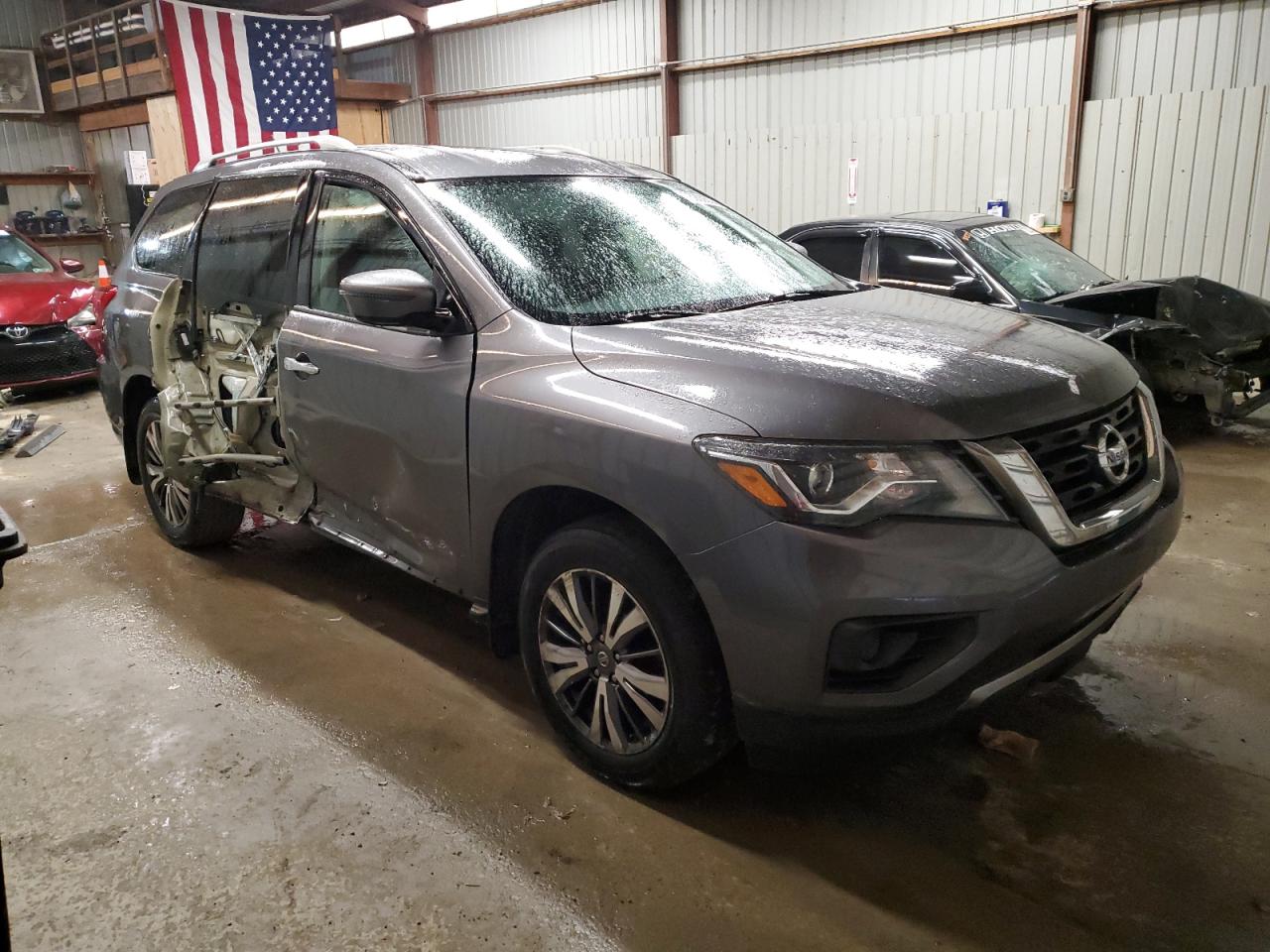 2017 Nissan Pathfinder VIN 5N1DR2MM0HC623544 Copart auction photo, rear end damage thumbnail 4