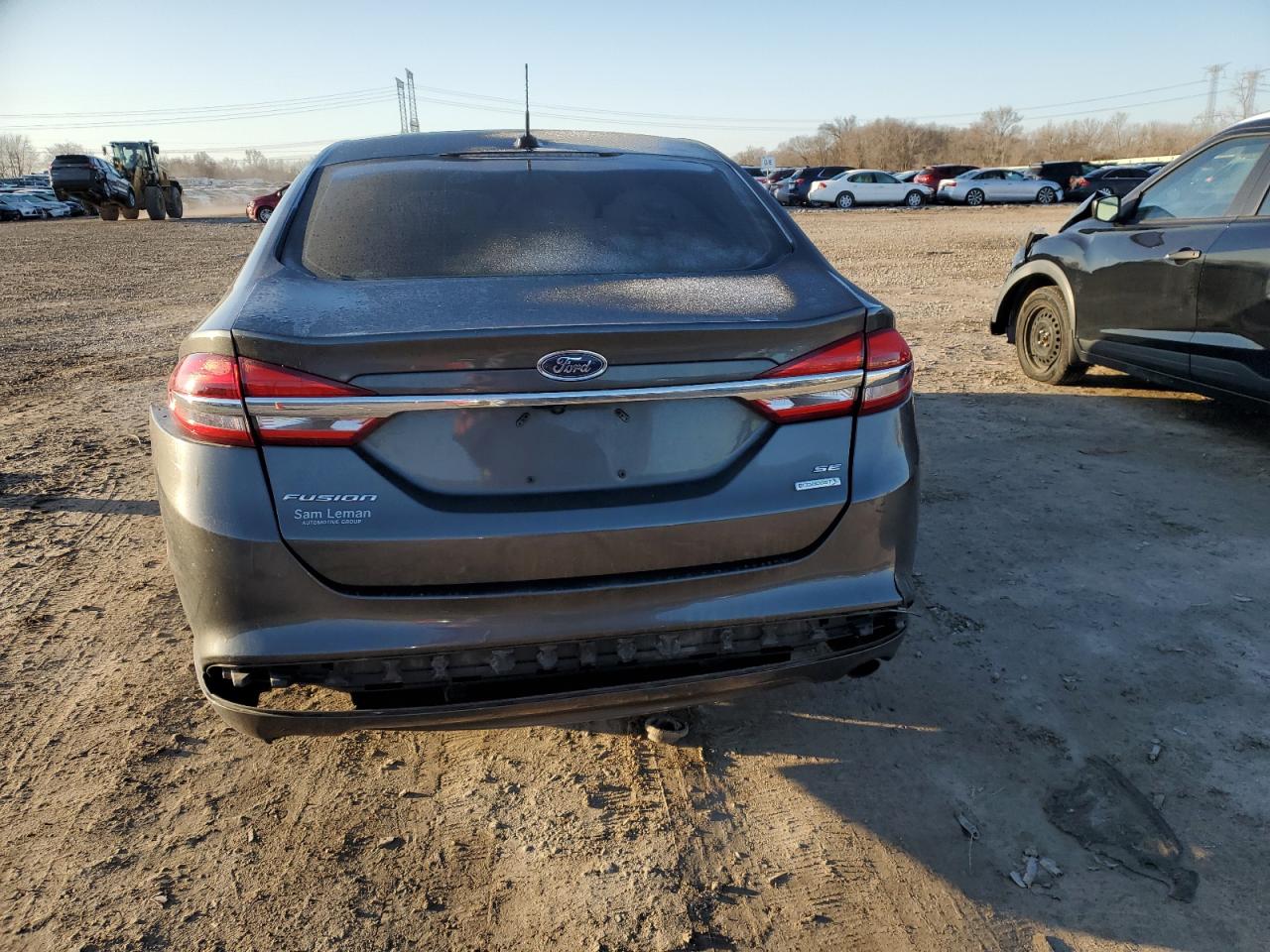2017 Ford Fusion VIN 3FA6P0HD3HR393961 Copart auction photo, rear end damage thumbnail 6