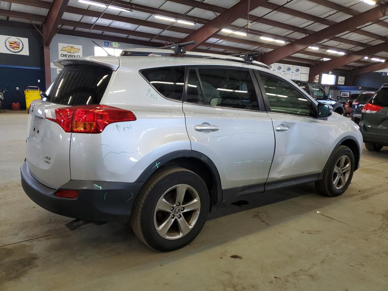 2015 Toyota RAV 4 VIN JTMRFREV0FD167300 Copart auction photo, all over damage thumbnail 3