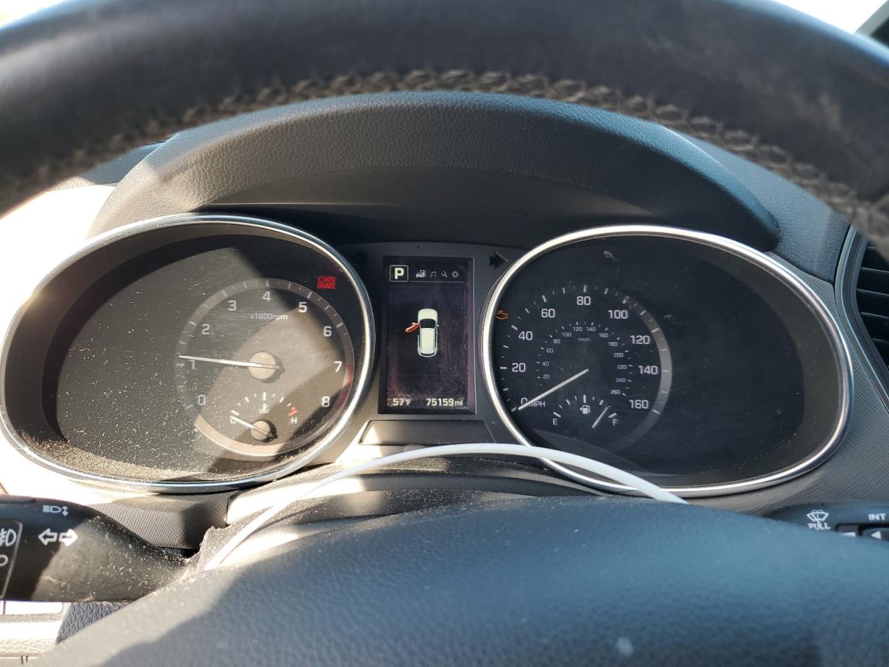 2017 Hyundai Santa Fe VIN 5NMZU3LB3HH036058 Copart auction photo, front end damage thumbnail 9