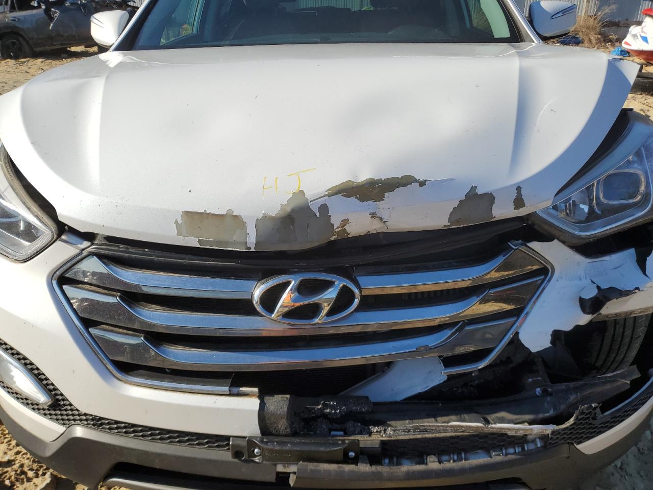 2014 Hyundai Santa Fe VIN 5XYZU3LA0EG184648 Copart auction photo, front end / minor dent/scratches damage thumbnail 13