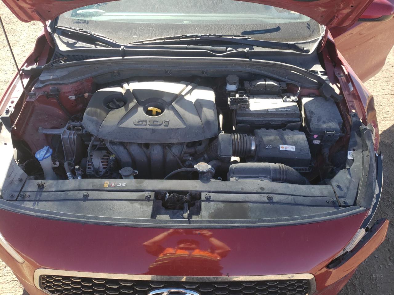 2018 Hyundai Elantra VIN KMHH35LE0JU055195 Copart auction photo, frame damage / side damage thumbnail 11