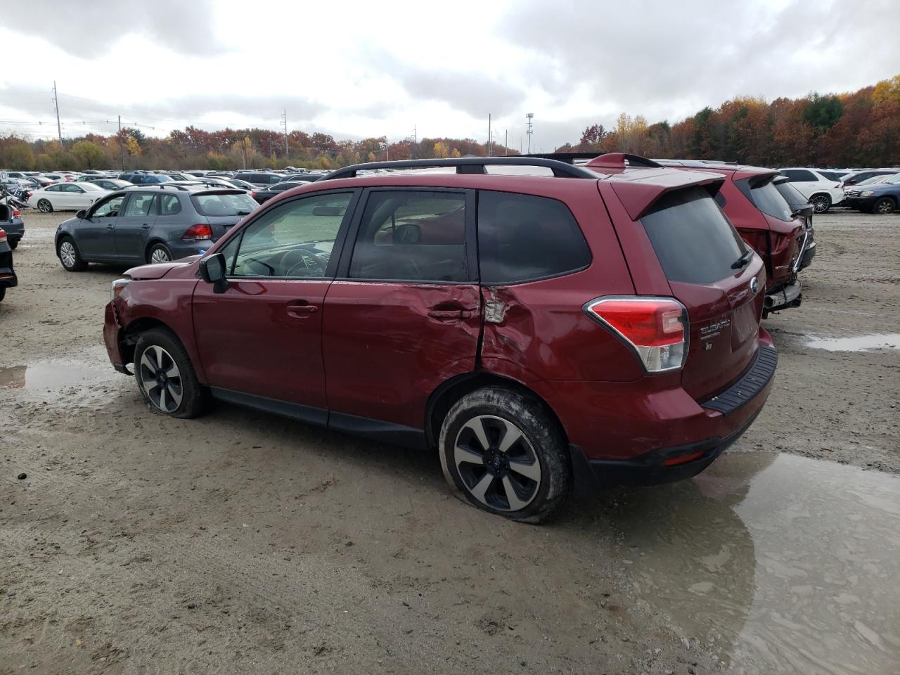 2017 Subaru Forester VIN JF2SJAGCXHH561803 Copart auction photo, front end / side damage thumbnail 2