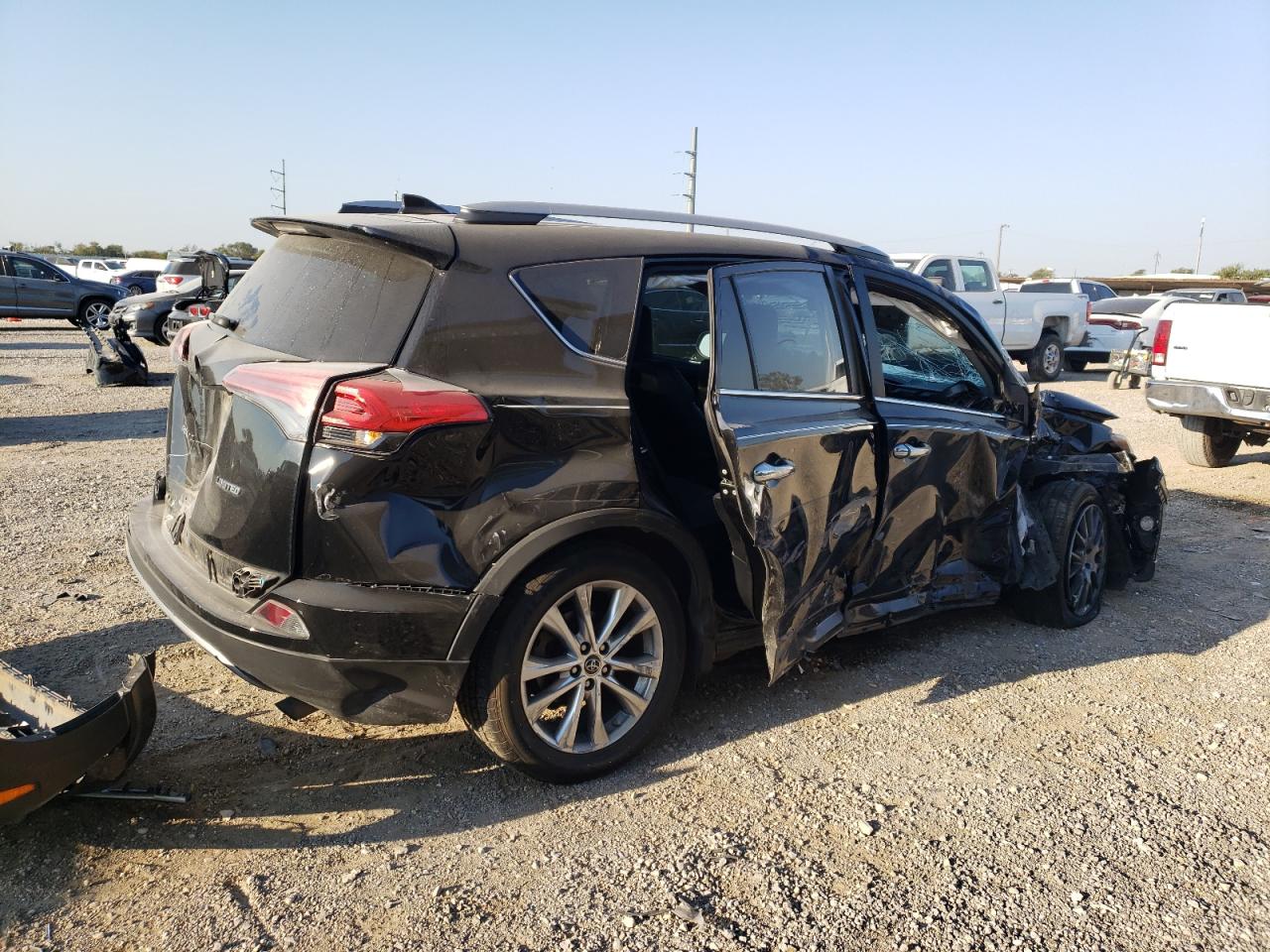 2018 Toyota RAV 4 VIN 2T3YFREV6JW458116 Copart auction photo, all over damage thumbnail 3