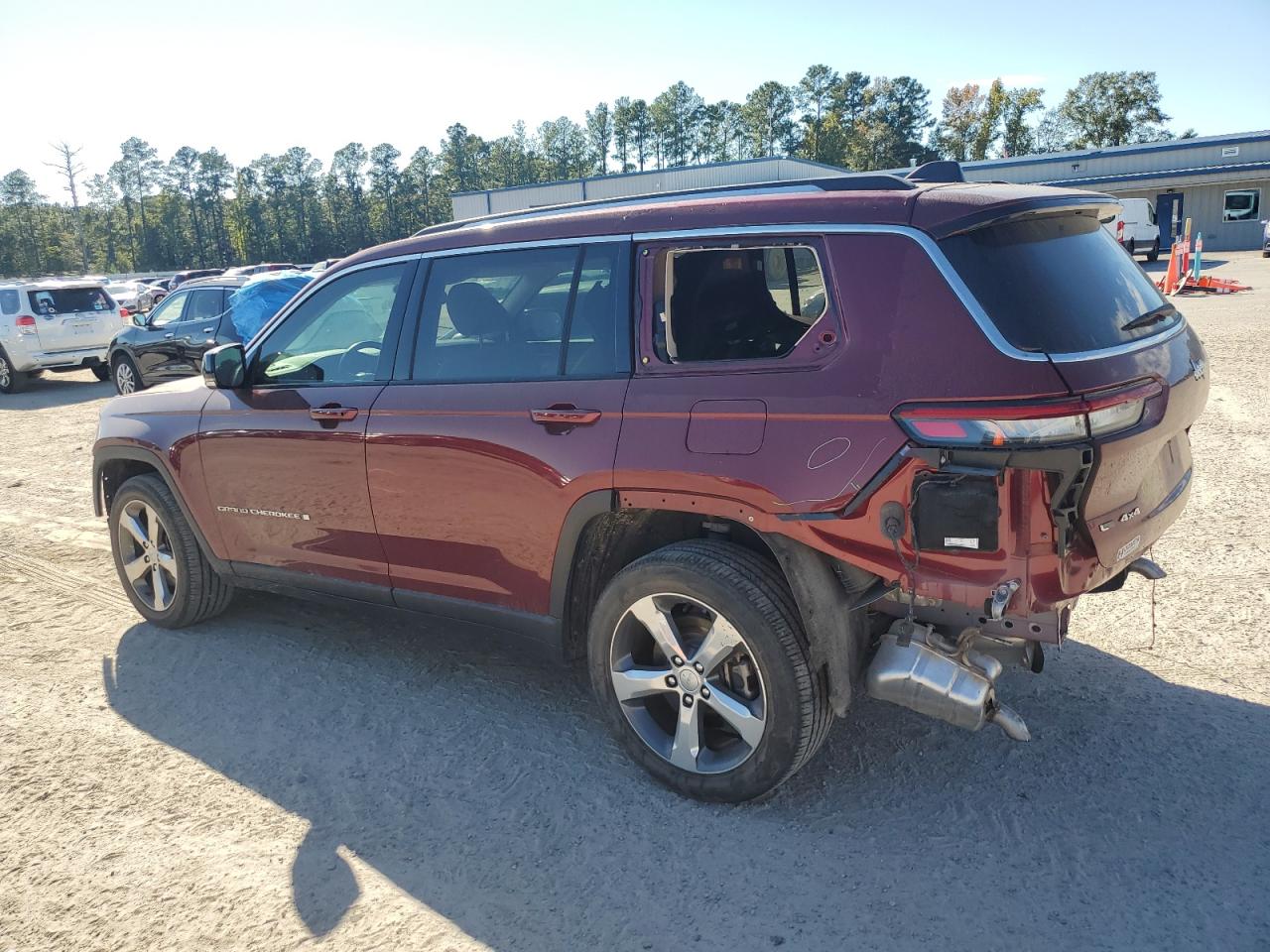 2021 Jeep Grand Cherokee VIN 1C4RJKBG0M8158145 Copart auction photo, front end / rear end damage thumbnail 2