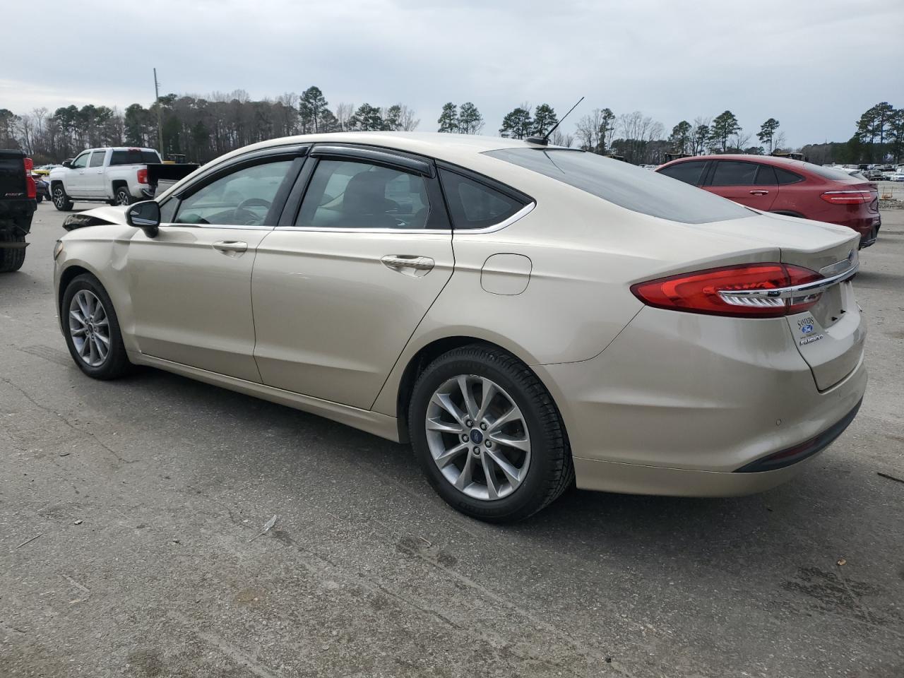2017 Ford Fusion VIN 3FA6P0HD8HR281625 Copart auction photo, front end / side damage thumbnail 2