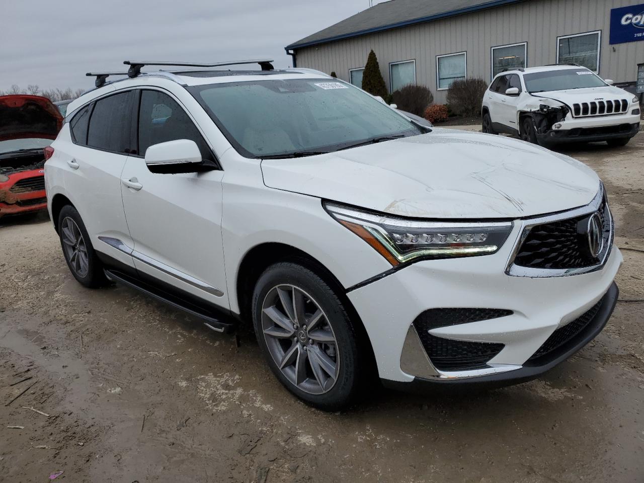 2020 Acura RDX VIN 5J8TC2H59LL001572 Copart auction photo, top/roof / front end damage thumbnail 4
