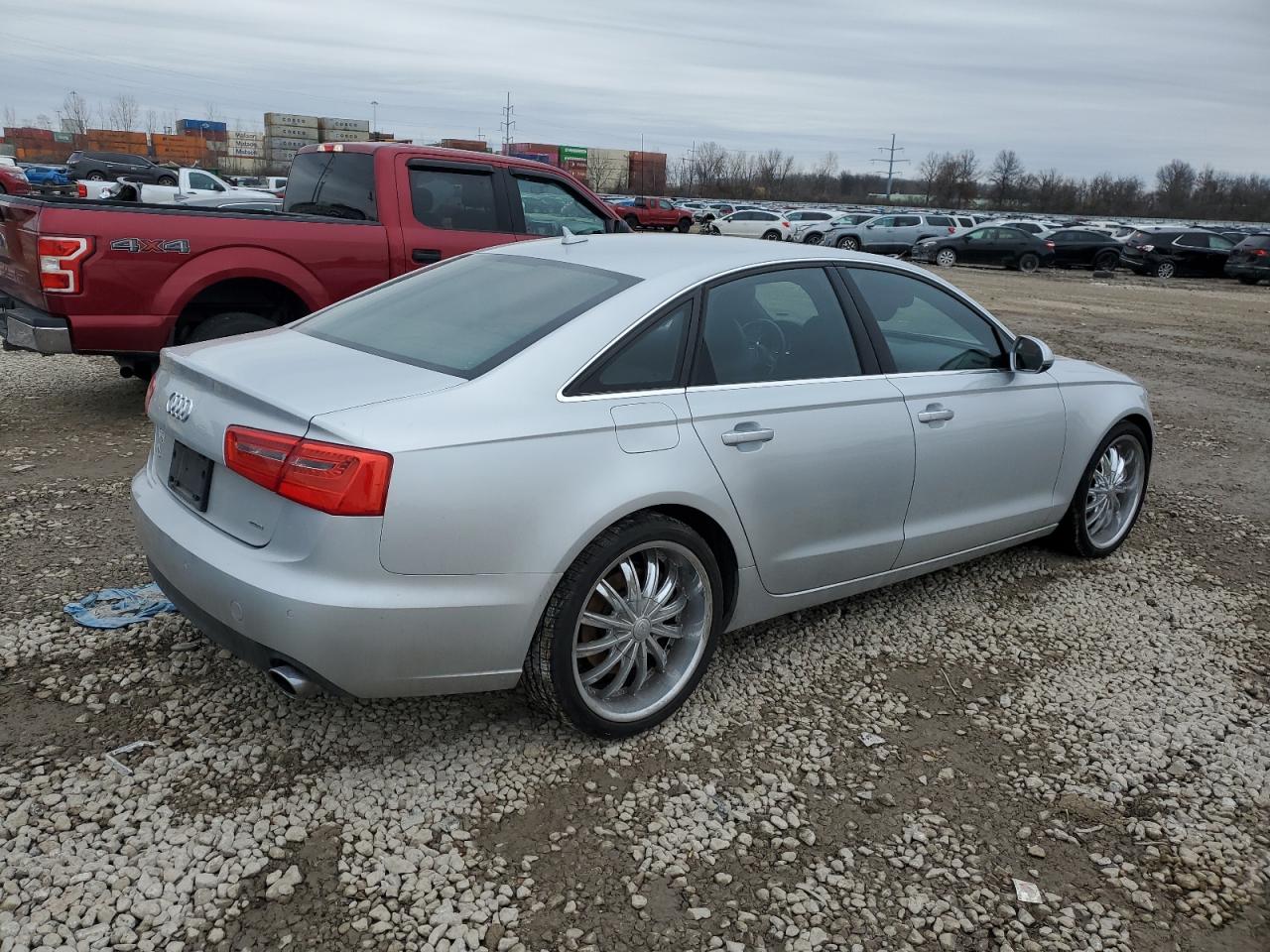 2015 Audi A6 VIN WAUGFAFC0FN037045 Copart auction photo, side damage thumbnail 3