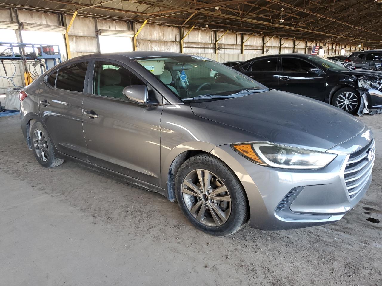 2018 Hyundai Elantra VIN 5NPD84LF5JH342713 Copart auction photo, rear end damage thumbnail 4