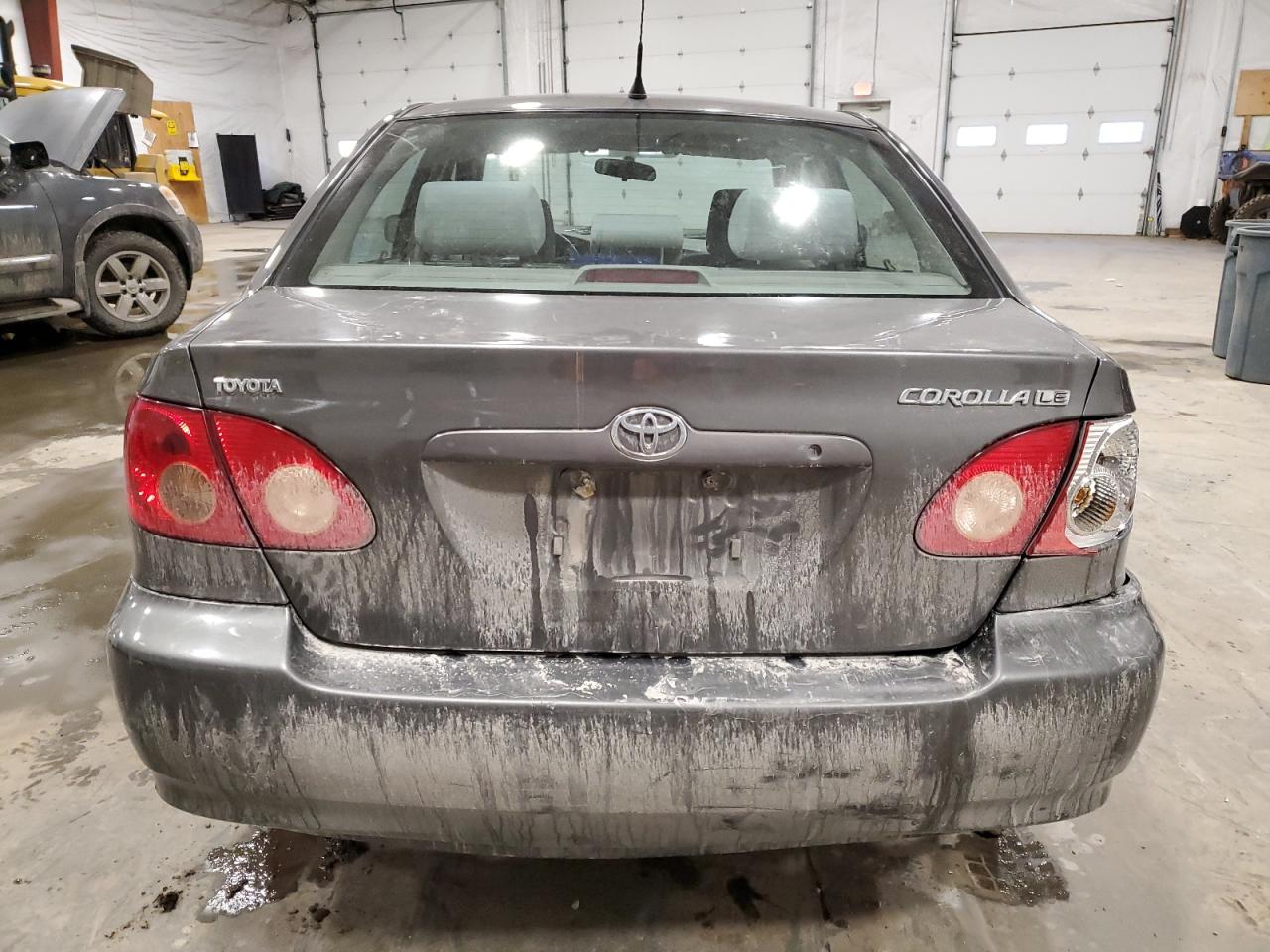 2008 Toyota Corolla VIN 2T1BR30E18C906851 Copart auction photo, rear end / front end damage thumbnail 6