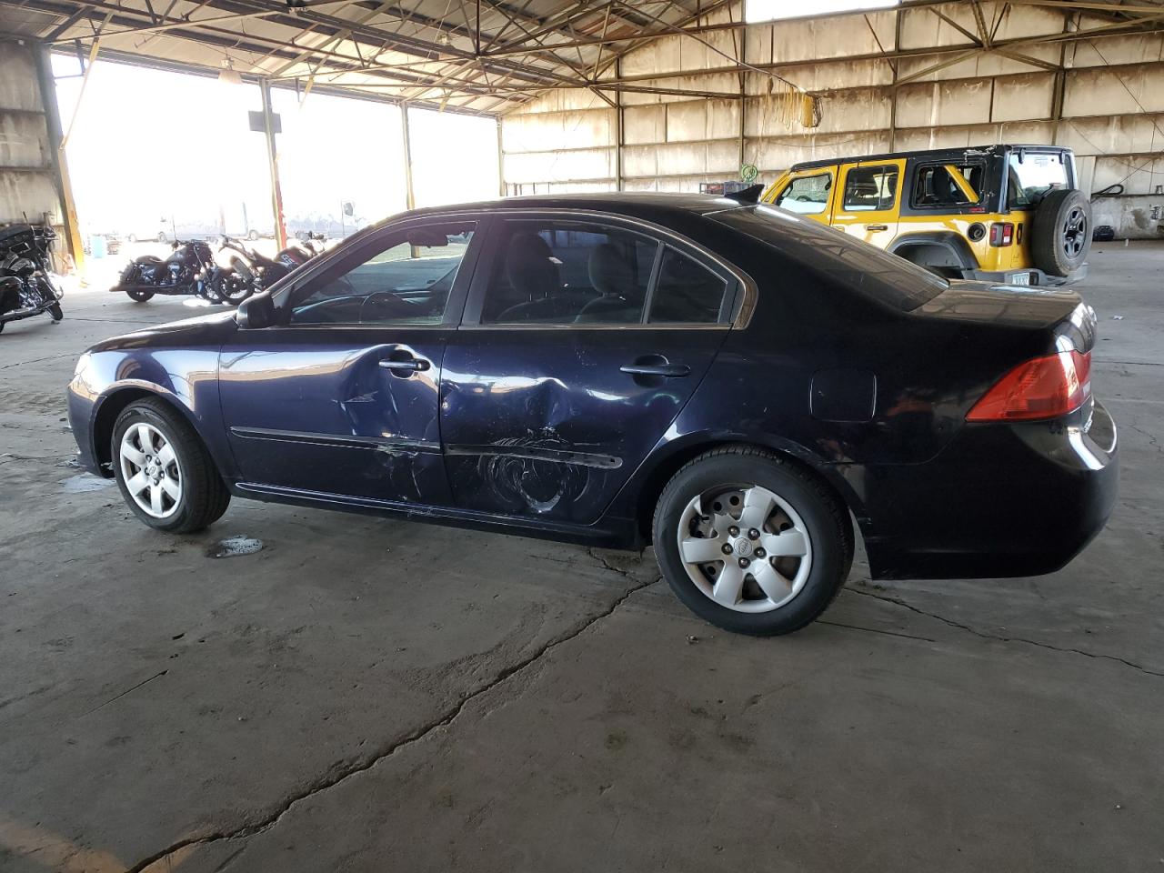 2010 KIA Optima VIN KNAGG4A84A5429553 Copart auction photo, side damage thumbnail 2