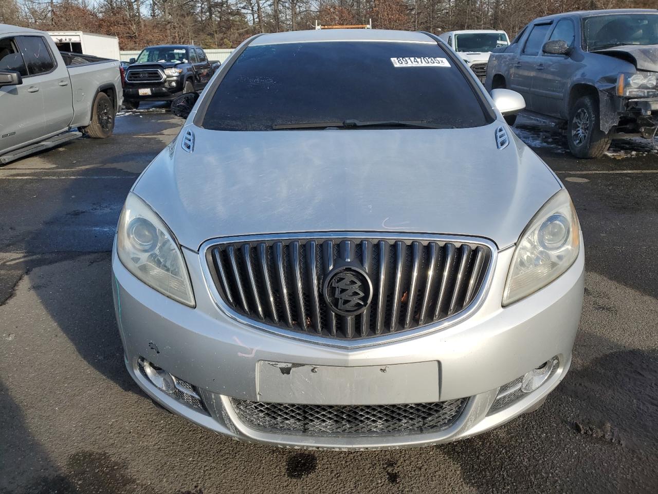 2012 Buick Verano VIN 1G4PS5SKXC4191665 Copart auction photo, front end / side damage thumbnail 5
