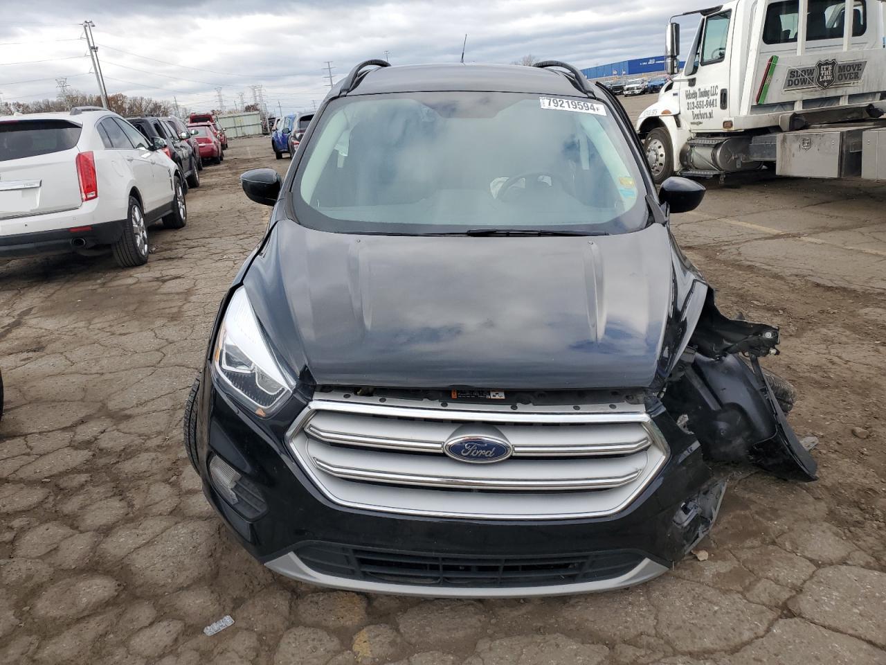 2018 Ford Escape VIN 1FMCU9HD6JUD56861 Copart auction photo, front end / side damage thumbnail 5