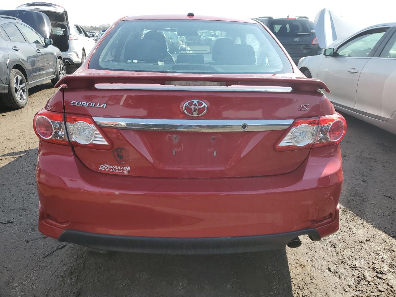 2011 Toyota Corolla VIN 2T1BU4EE3BC627521 Copart auction photo, side / front end damage thumbnail 6