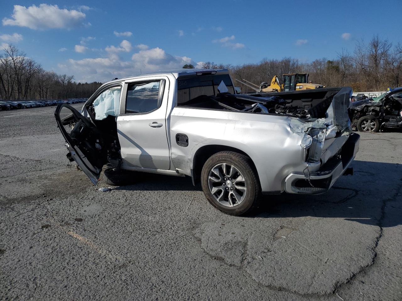 2022 Chevrolet Silverado VIN 3GCUYEED4NG153101 Copart auction photo, rollover damage thumbnail 2