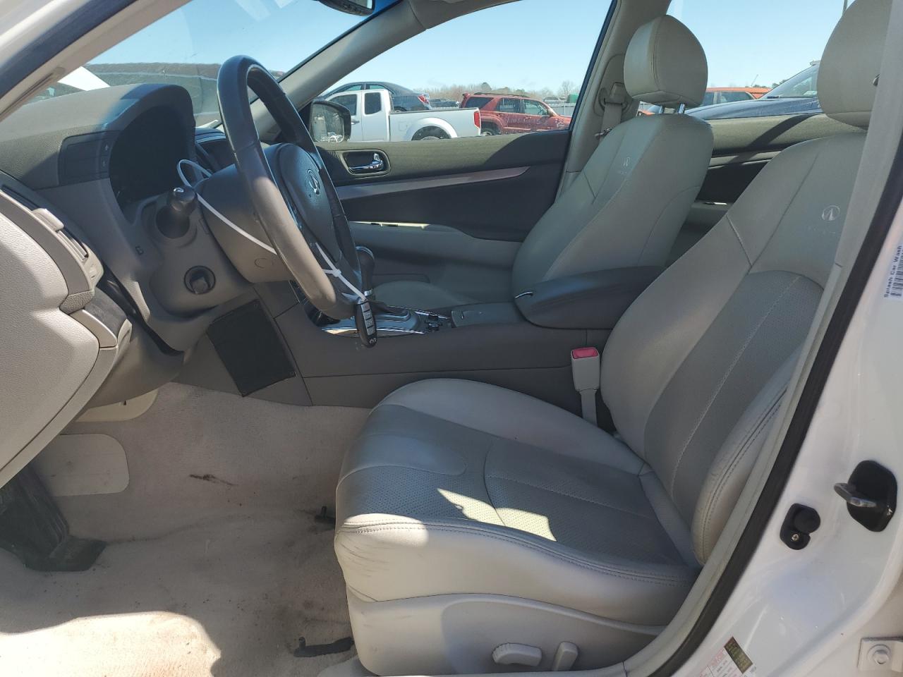 2012 Infiniti G VIN JN1CV6AR2CM972648 Copart auction photo, front end / side damage thumbnail 7