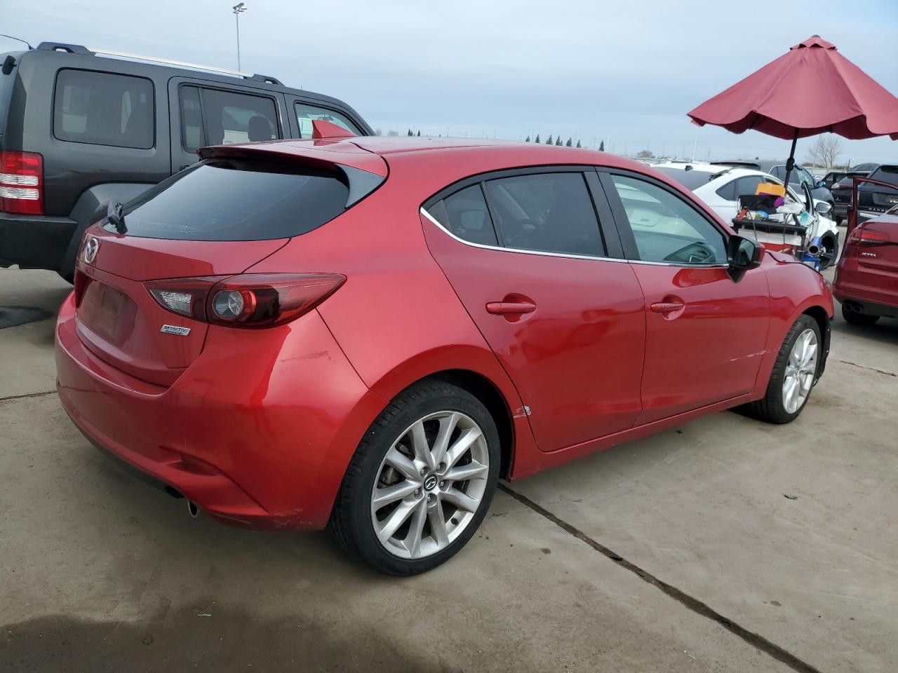 2017 Mazda 3 VIN 3MZBN1M35HM153046 Copart auction photo, front end damage thumbnail 3