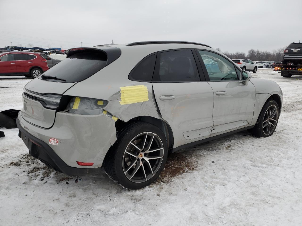 2024 Porsche Macan VIN WP1AA2A50RLB08474 Copart auction photo, rear end / side damage thumbnail 3
