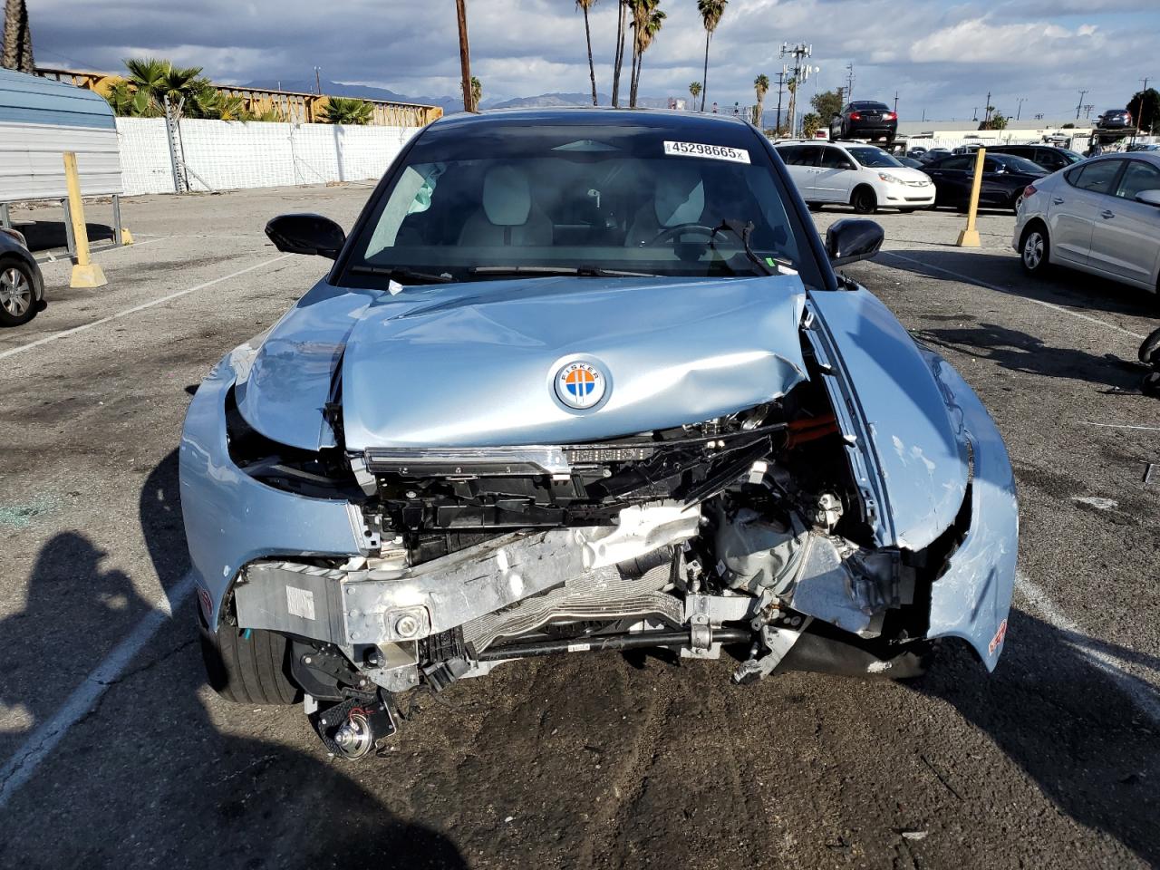2023 Fisker Ocean VIN VCF1ZBU28PG002131 Copart auction photo, front end / side damage thumbnail 5