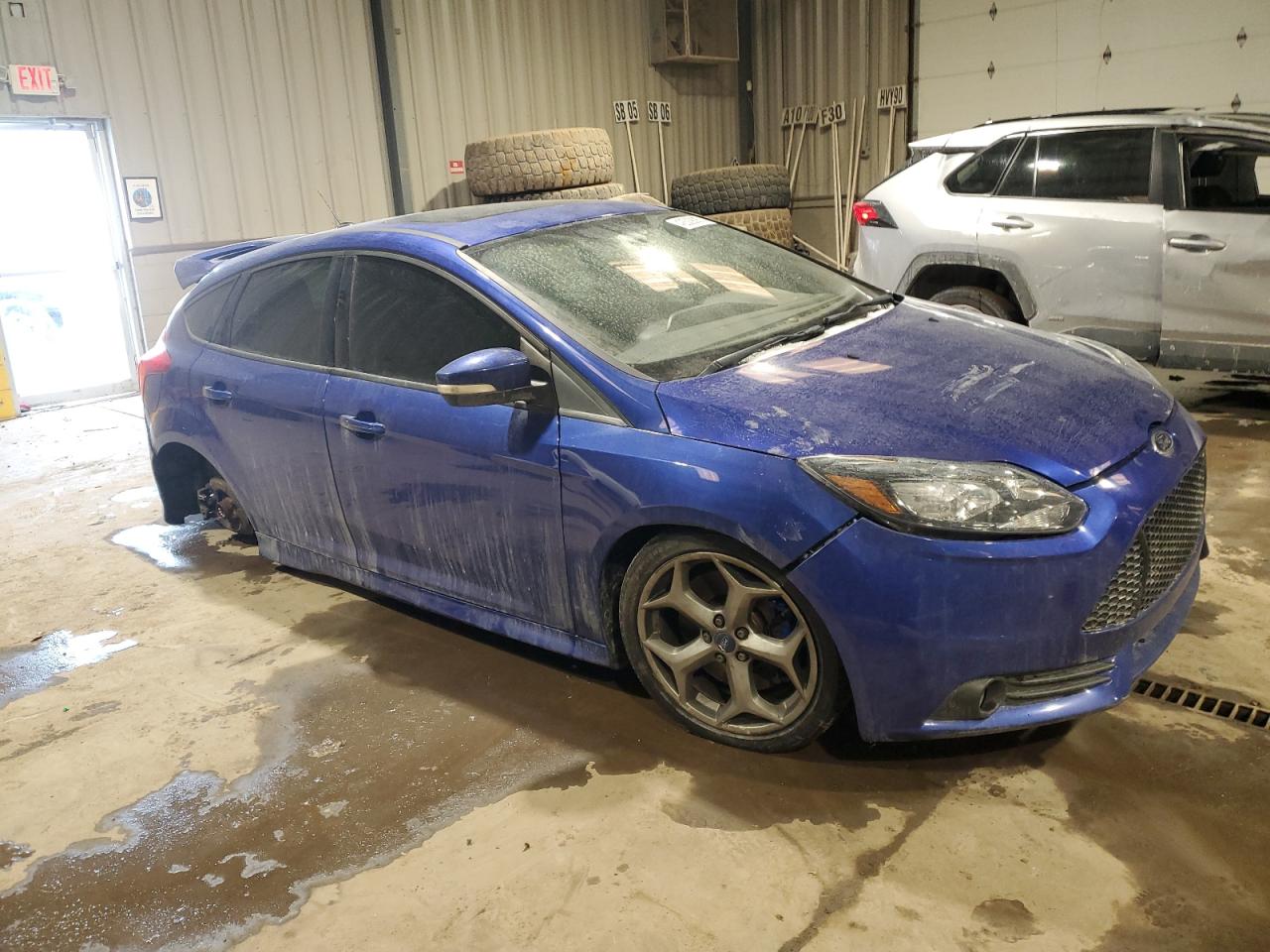 2014 Ford Focus VIN 1FADP3L98EL426801 Copart auction photo, front end / side damage thumbnail 4