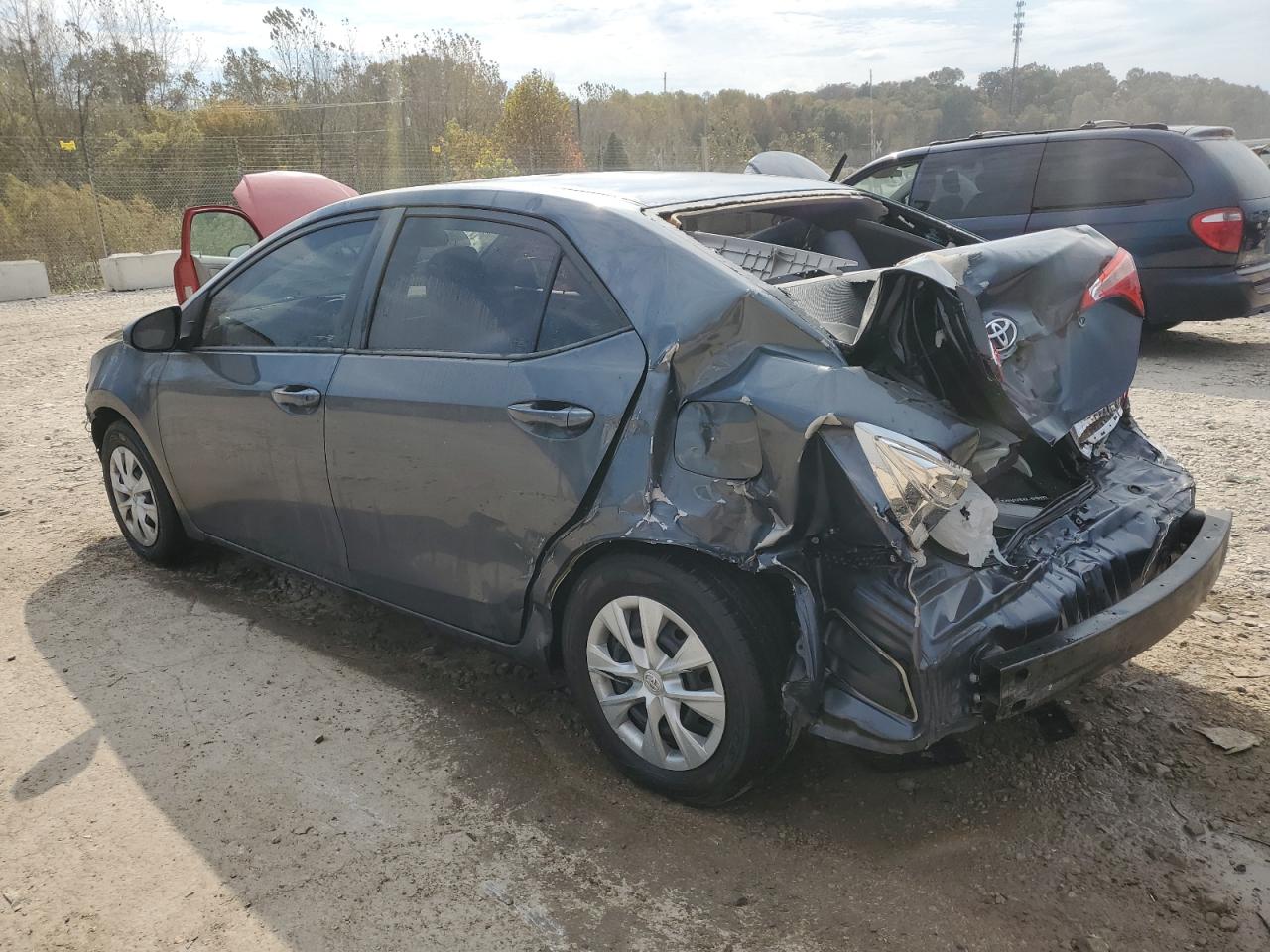 2017 Toyota Corolla VIN 5YFBURHE3HP705314 Copart auction photo, front end / rear end damage thumbnail 2