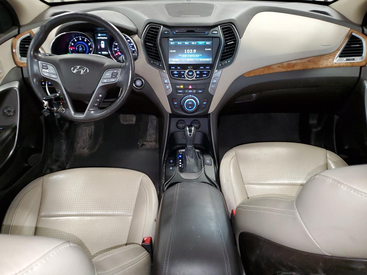 2014 Hyundai Santa Fe VIN 5XYZUDLB3EG232142 Copart auction photo, front end / side damage thumbnail 8