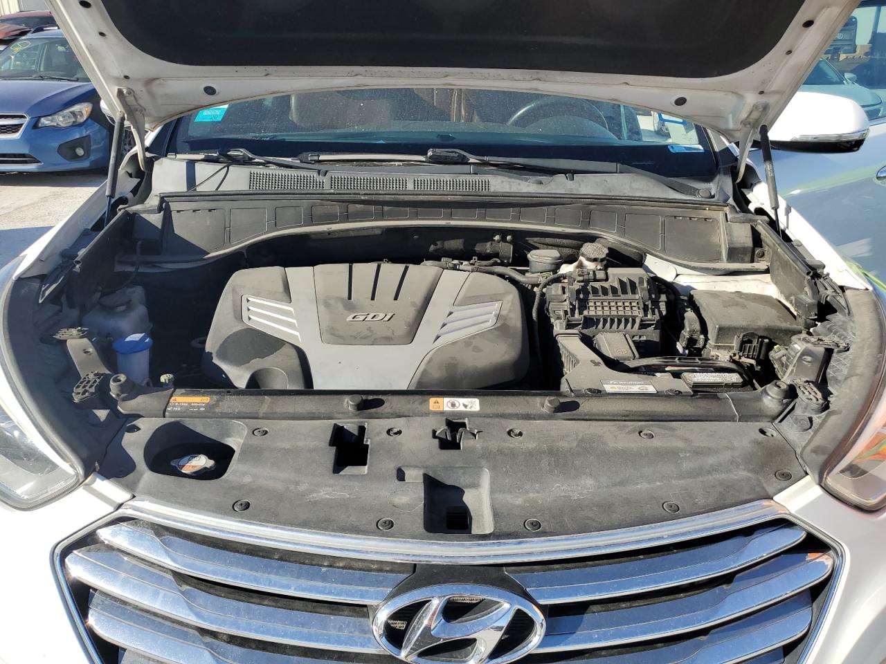 2014 Hyundai Santa Fe VIN KM8SRDHF2EU054734 Copart auction photo, rear end / minor dent/scratches damage thumbnail 12