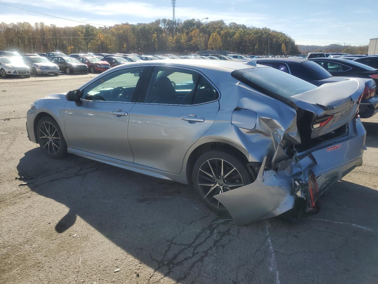2021 Toyota Camry VIN 4T1G11AK3MU465013 Copart auction photo, rear end damage thumbnail 2