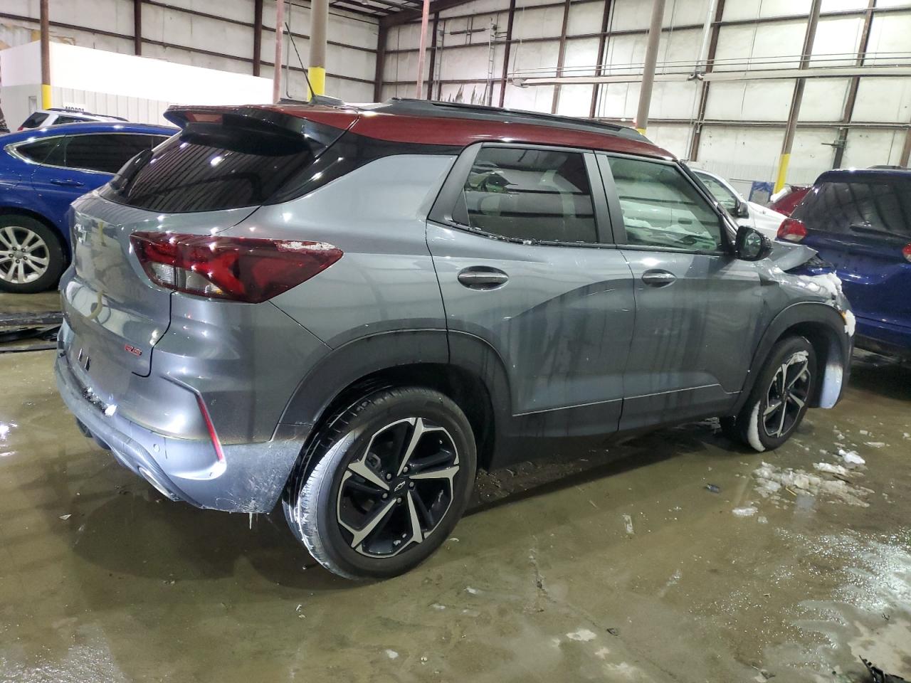 2022 Chevrolet TrailBlazer VIN KL79MUSLXNB107673 Copart auction photo, front end damage thumbnail 3