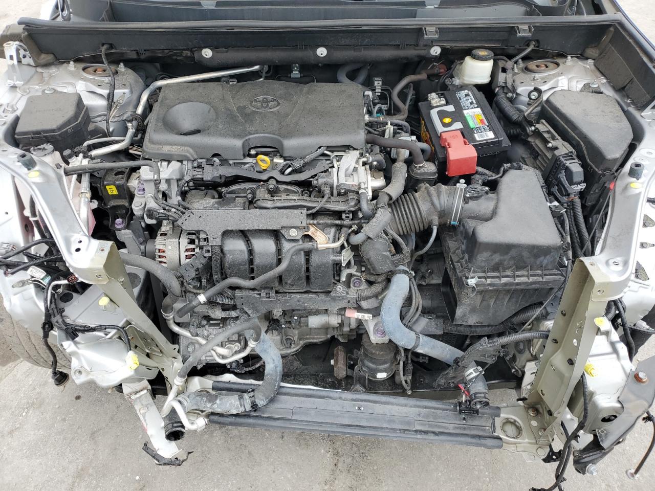 2019 Toyota RAV 4 VIN 2T3H1RFV1KW046099 Copart auction photo, front end / side damage thumbnail 12