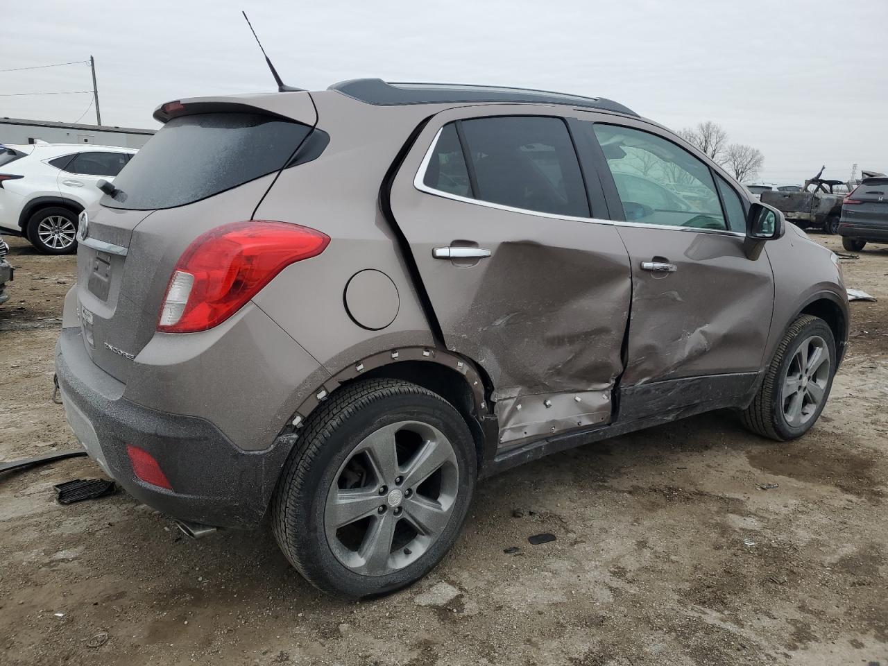 2013 Buick Encore VIN KL4CJDSB6DB211613 Copart auction photo, side damage thumbnail 3