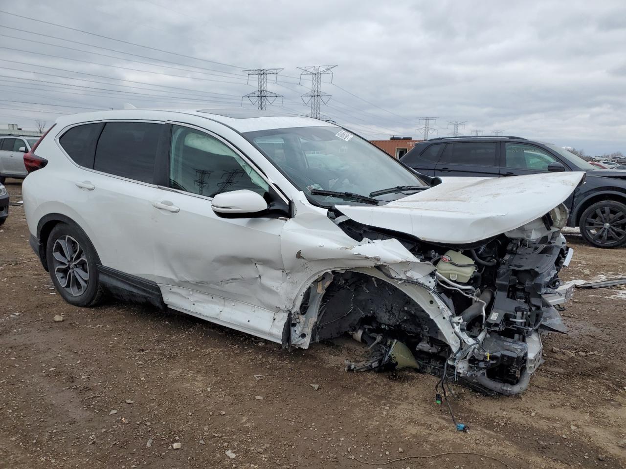 2022 Honda CR-V VIN 7FARW2H53NE055931 Copart auction photo, front end / side damage thumbnail 4