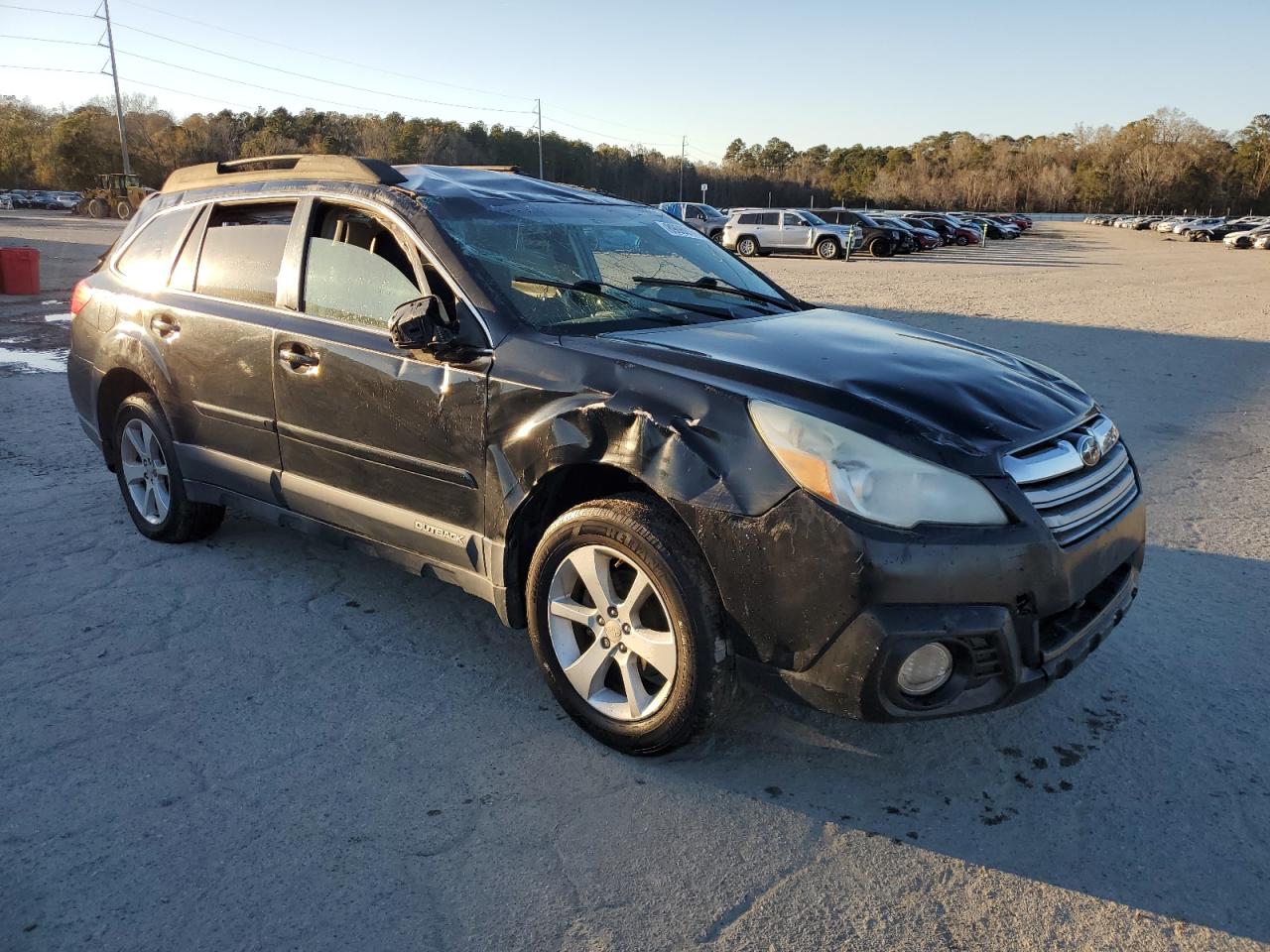 2014 Subaru Outback VIN 4S4BRBCCXE3217816 Copart auction photo, rollover damage thumbnail 4
