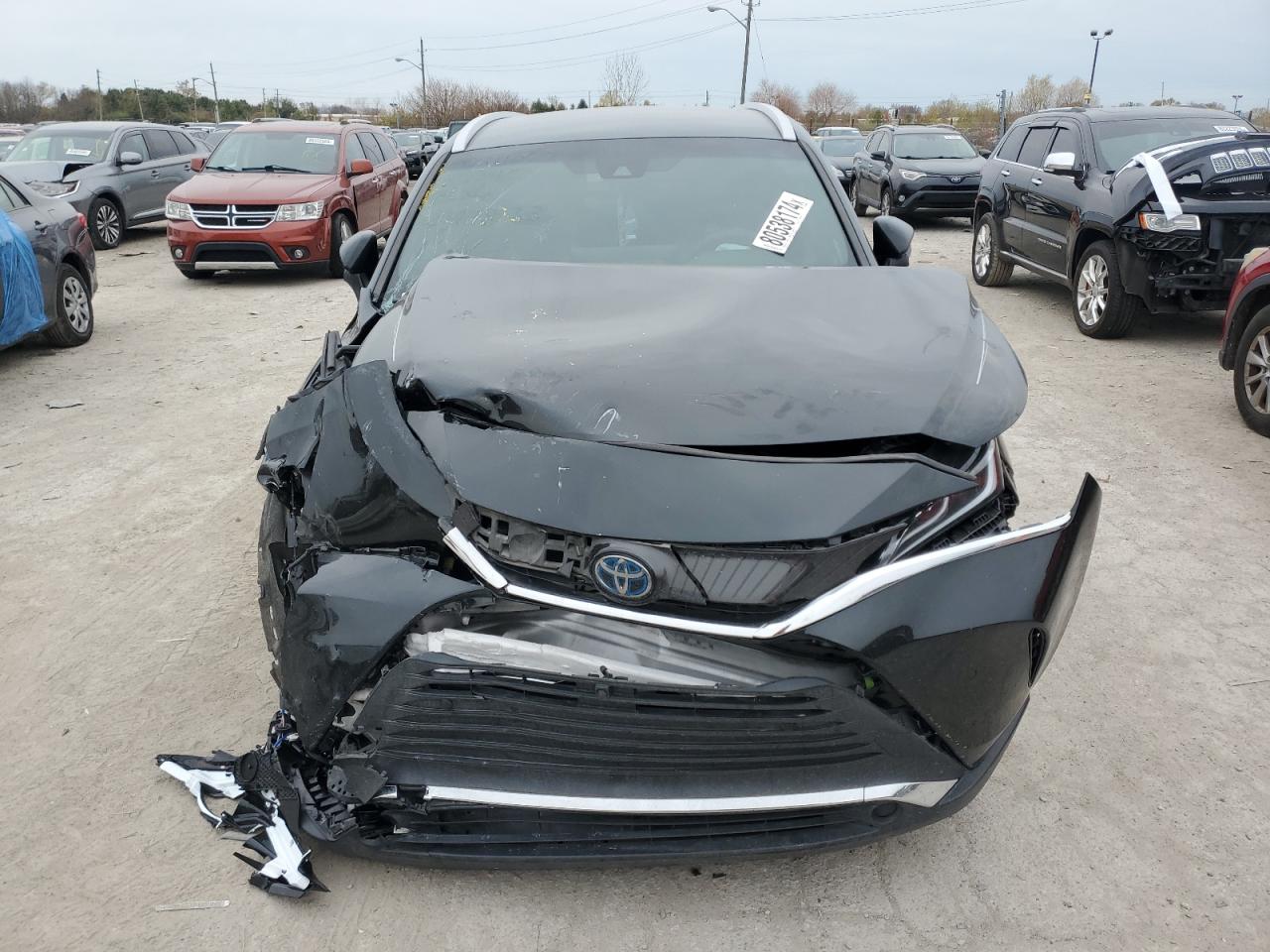 2021 Toyota Venza VIN JTEAAAAH7MJ047873 Copart auction photo, front end / mechanical damage thumbnail 5