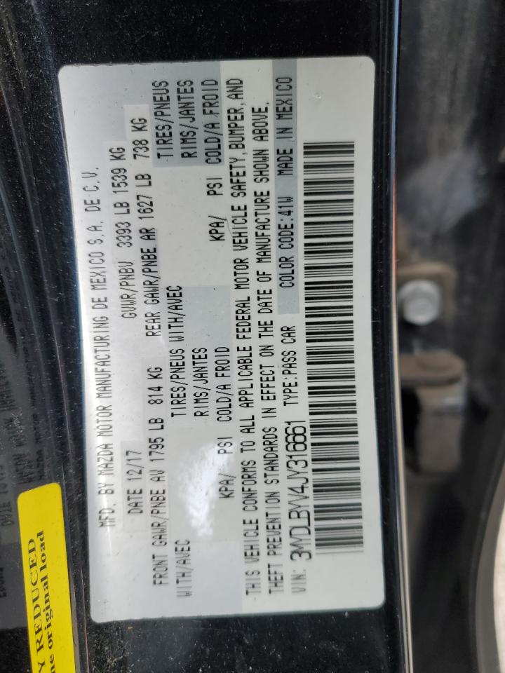 2018 Toyota Yaris VIN 3MYDLBYV4JY316661 Copart auction photo, side / rear end damage thumbnail 12