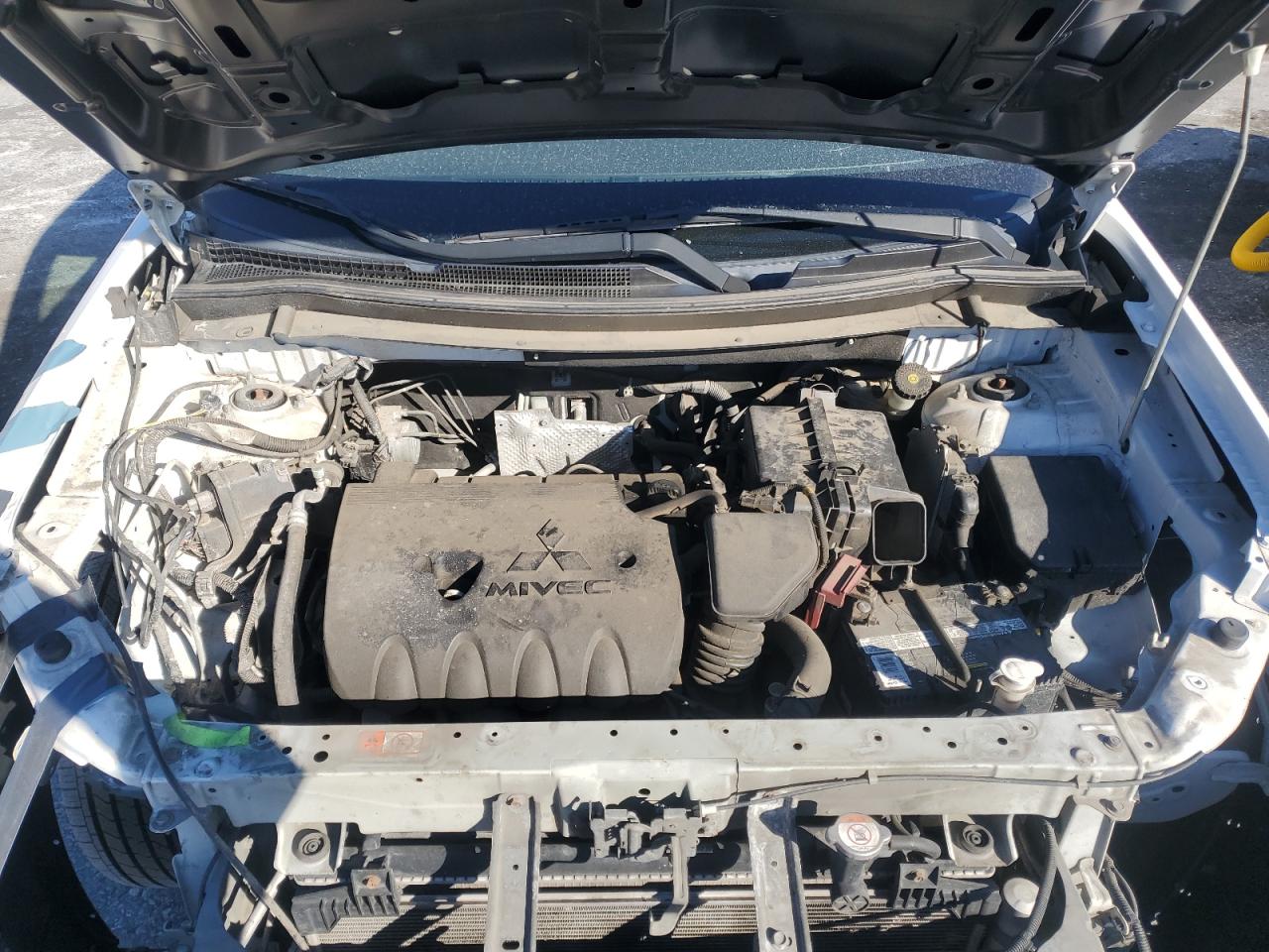 2014 Mitsubishi Outlander VIN JA4AZ3A30EZ006012 Copart auction photo, front end / side damage thumbnail 12