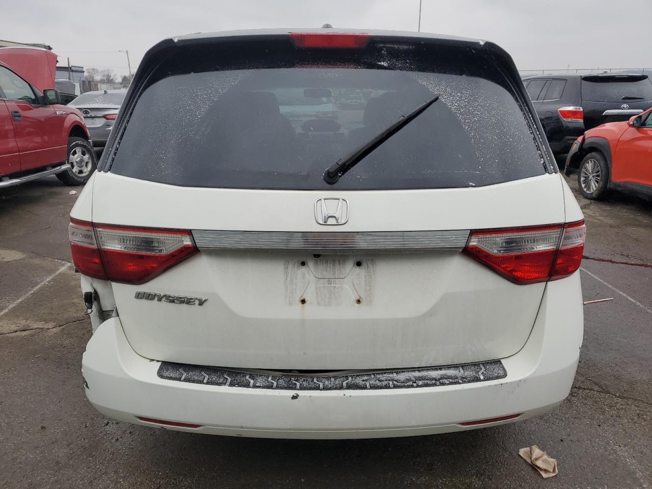 2012 Honda Odyssey VIN 5FNRL5H69CB017714 Copart auction photo, all over damage thumbnail 6