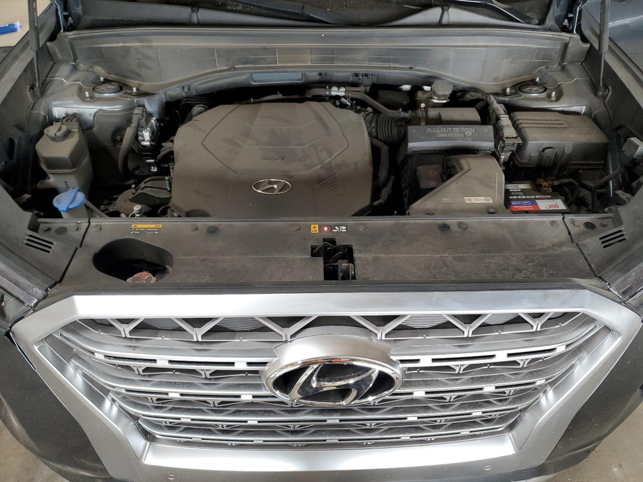 2020 Hyundai Palisade VIN KM8R54HE6LU052614 Copart auction photo, front end / side damage thumbnail 12