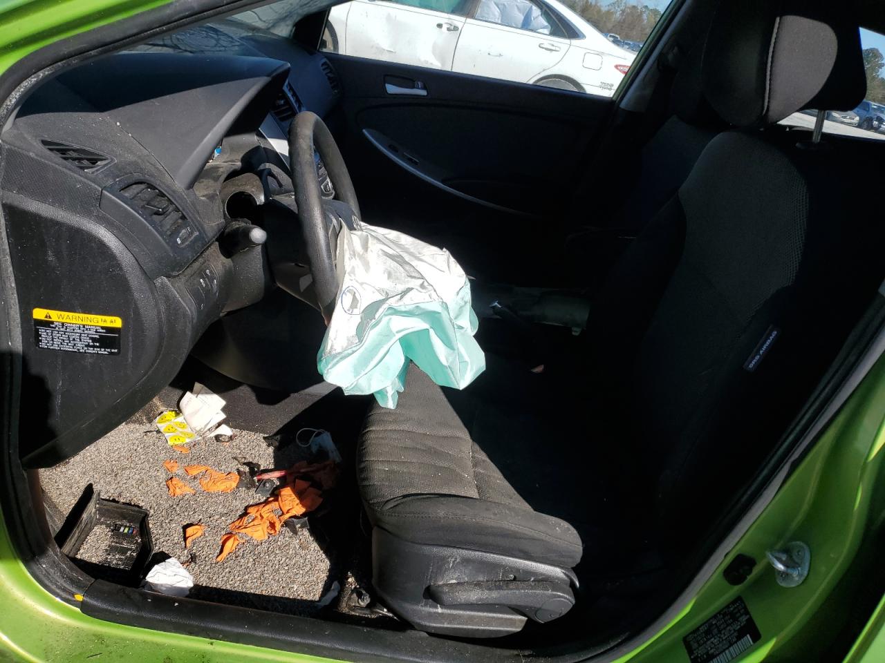 2014 Hyundai Accent VIN KMHCT5AE0EU141092 Copart auction photo, front end damage thumbnail 7