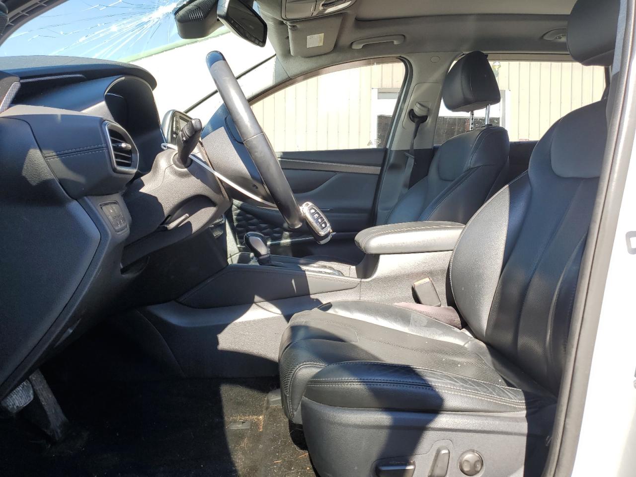 2019 Hyundai Santa Fe VIN 5NMS5CAAXKH021184 Copart auction photo, rear end / side damage thumbnail 7
