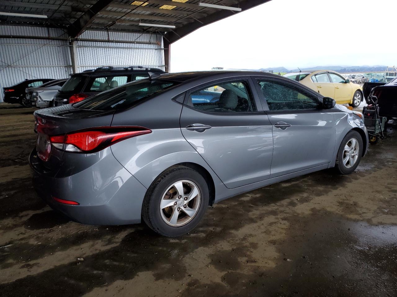 2014 Hyundai Elantra VIN 5NPDH4AE8EH501479 Copart auction photo, side damage thumbnail 3
