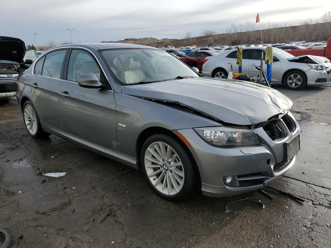 2011 BMW 3er VIN WBAPL5C57BA919434 Copart auction photo, front end damage thumbnail 4