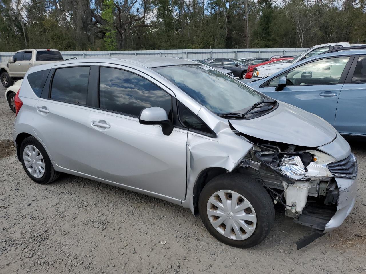 2014 Nissan Versa VIN 3N1CE2CPXEL437908 Copart auction photo, front end / rear end damage thumbnail 4