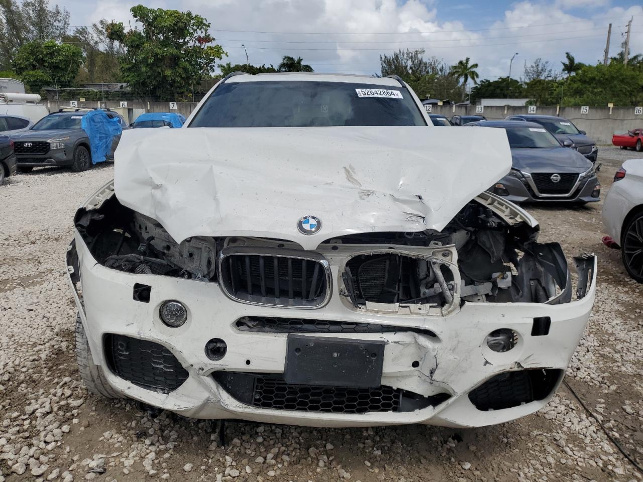 2015 BMW X5 VIN 5UXKS4C55F0N06125 Copart auction photo, front end damage thumbnail 5