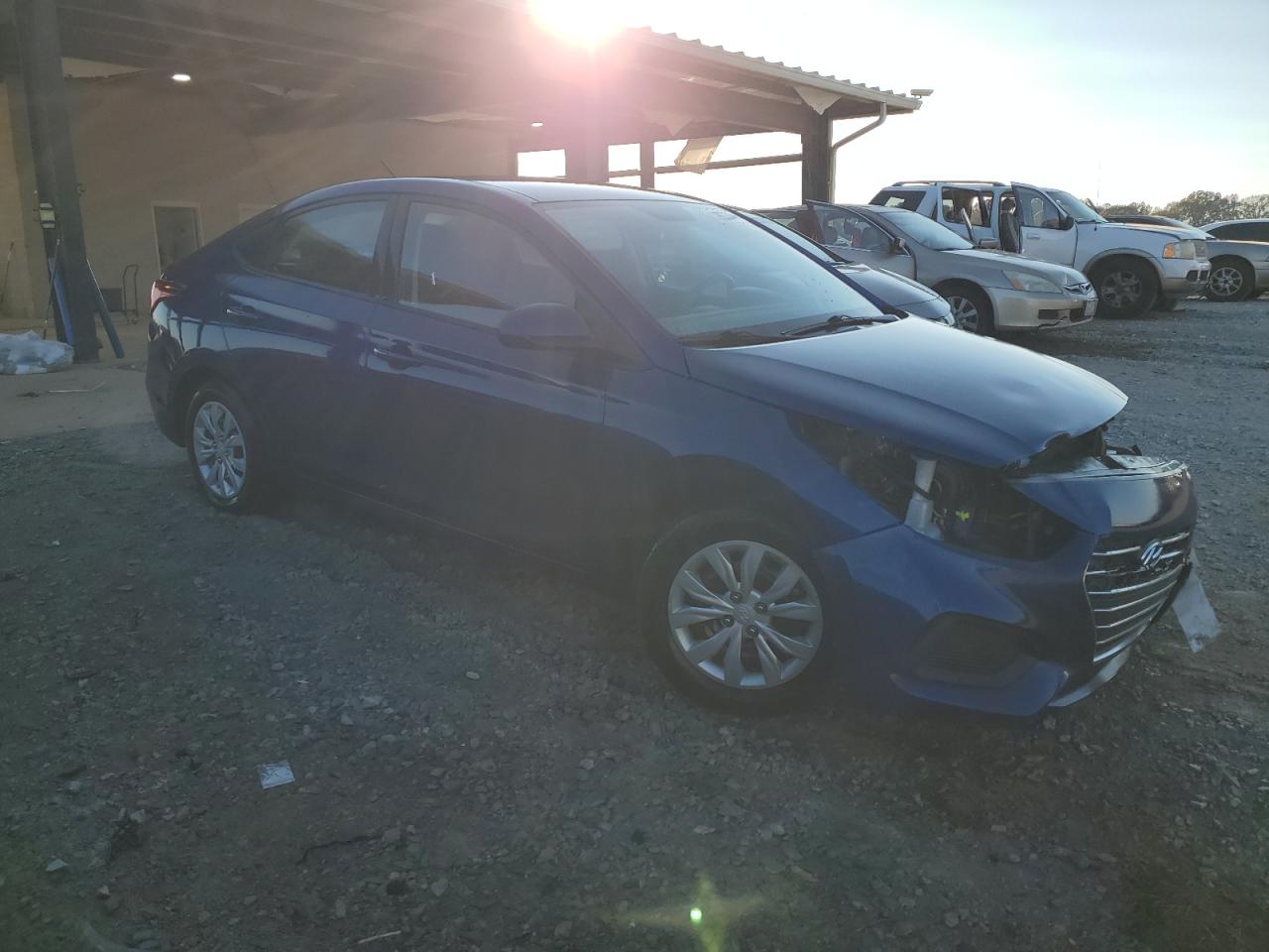 2019 Hyundai Accent VIN 3KPC24A36KE057286 Copart auction photo, front end damage thumbnail 4
