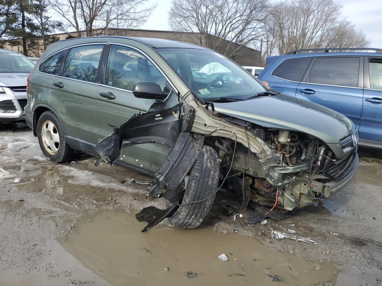 2009 Honda CR-V VIN 5J6RE48379L005930 Copart auction photo, front end / side damage thumbnail 4