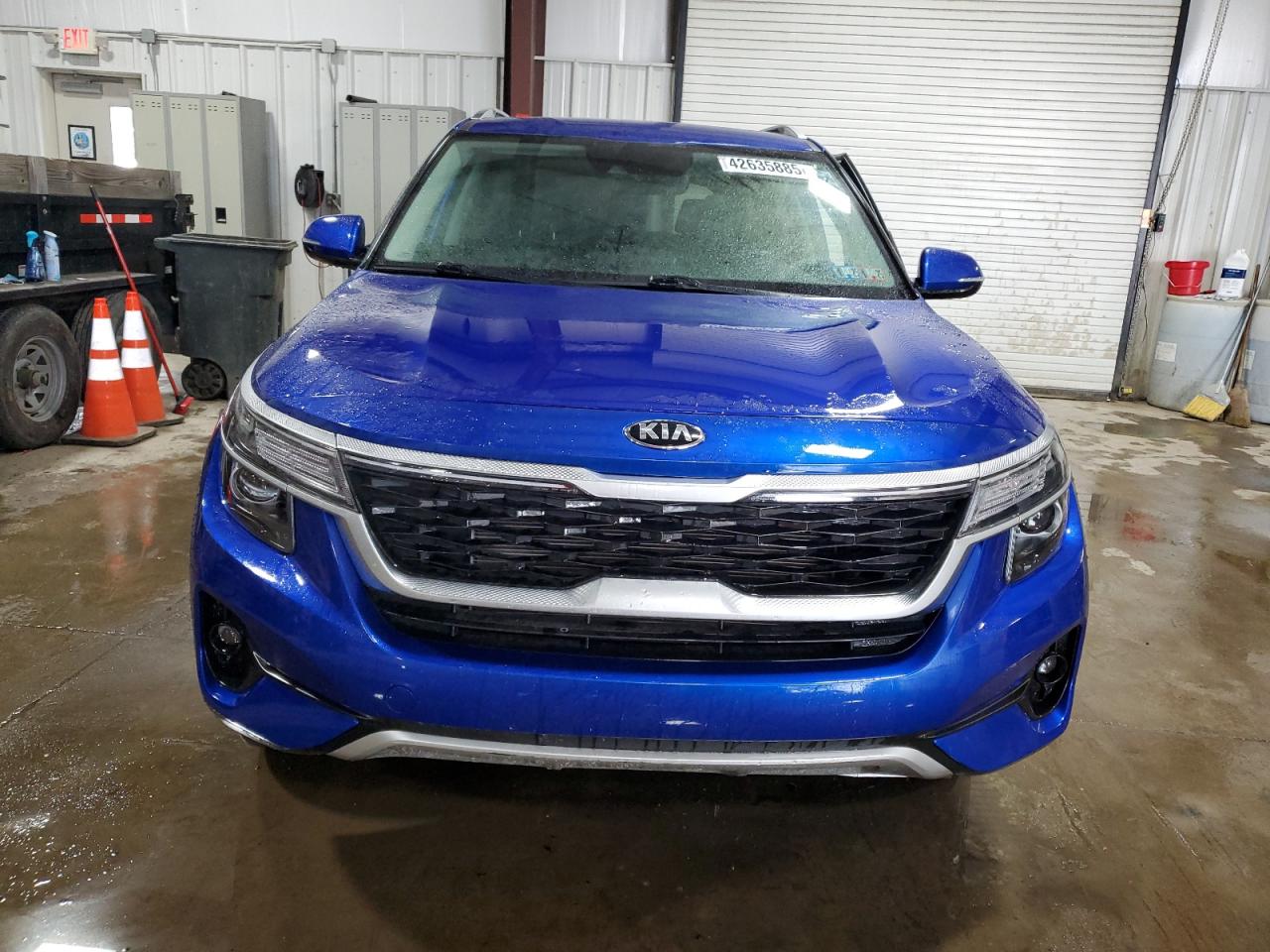 2021 KIA Seltos VIN KNDERCAA4M7167334 Copart auction photo, side damage thumbnail 5