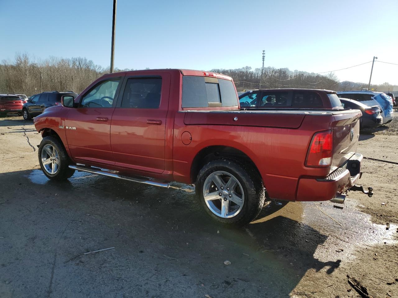 2009 Dodge RAM VIN 1D3HV13T99J519028 Copart auction photo, front end damage thumbnail 2